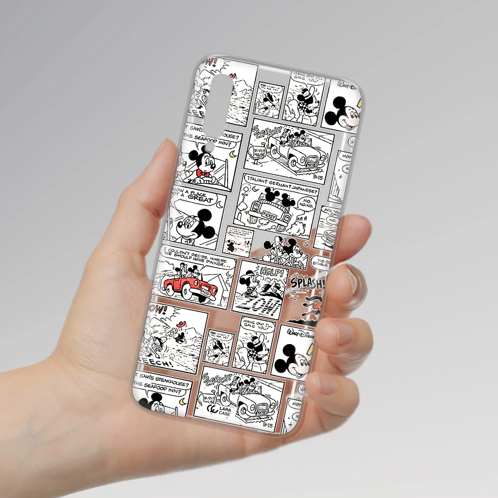 Mickey Mouse Comic Strip Samsung A50 Clear Tpu Case