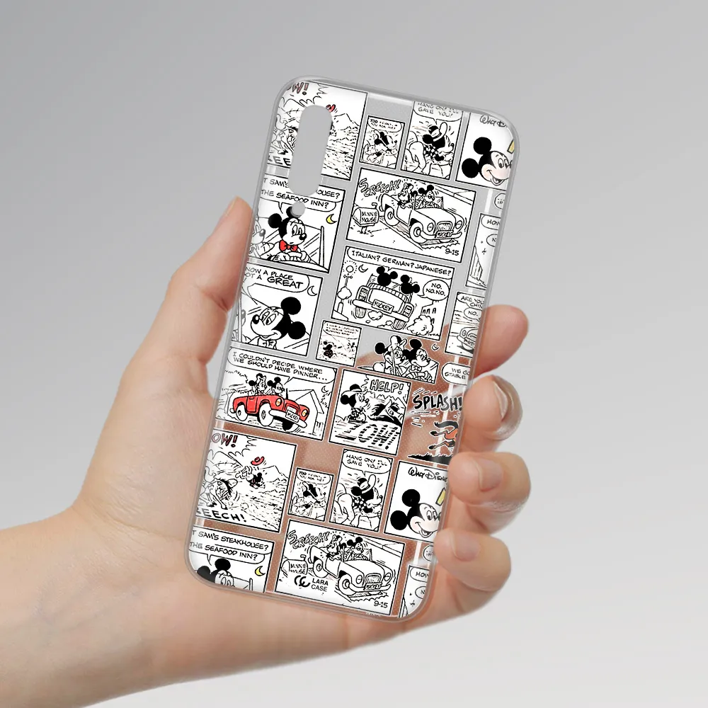 Mickey Mouse Comic Strip Samsung A50S Clear Tpu Case