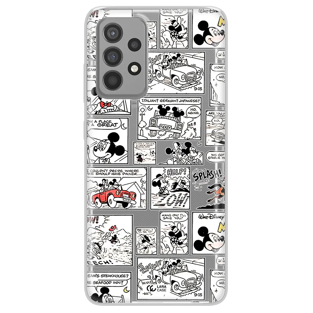 Mickey Mouse Comic Strip Samsung A52 Clear Tpu Case
