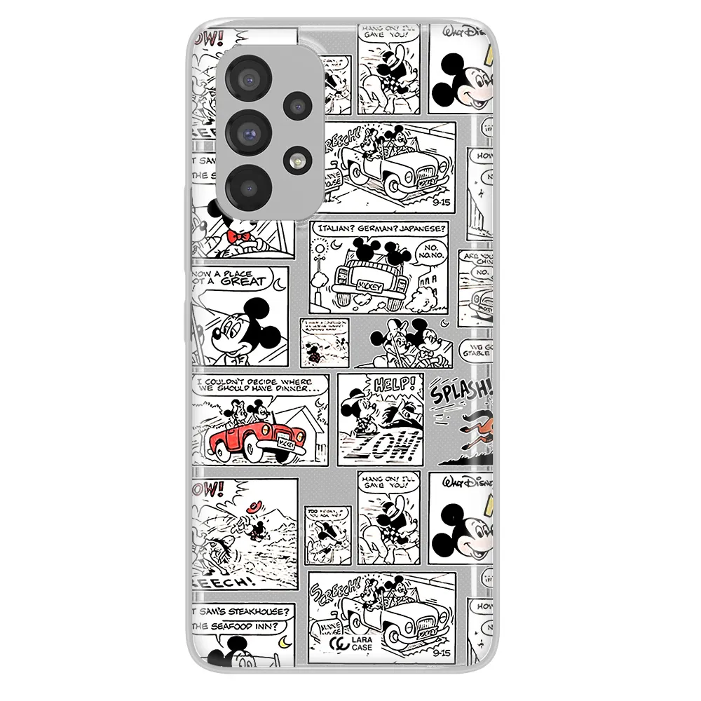 Mickey Mouse Comic Strip Samsung A53 Clear Tpu Case
