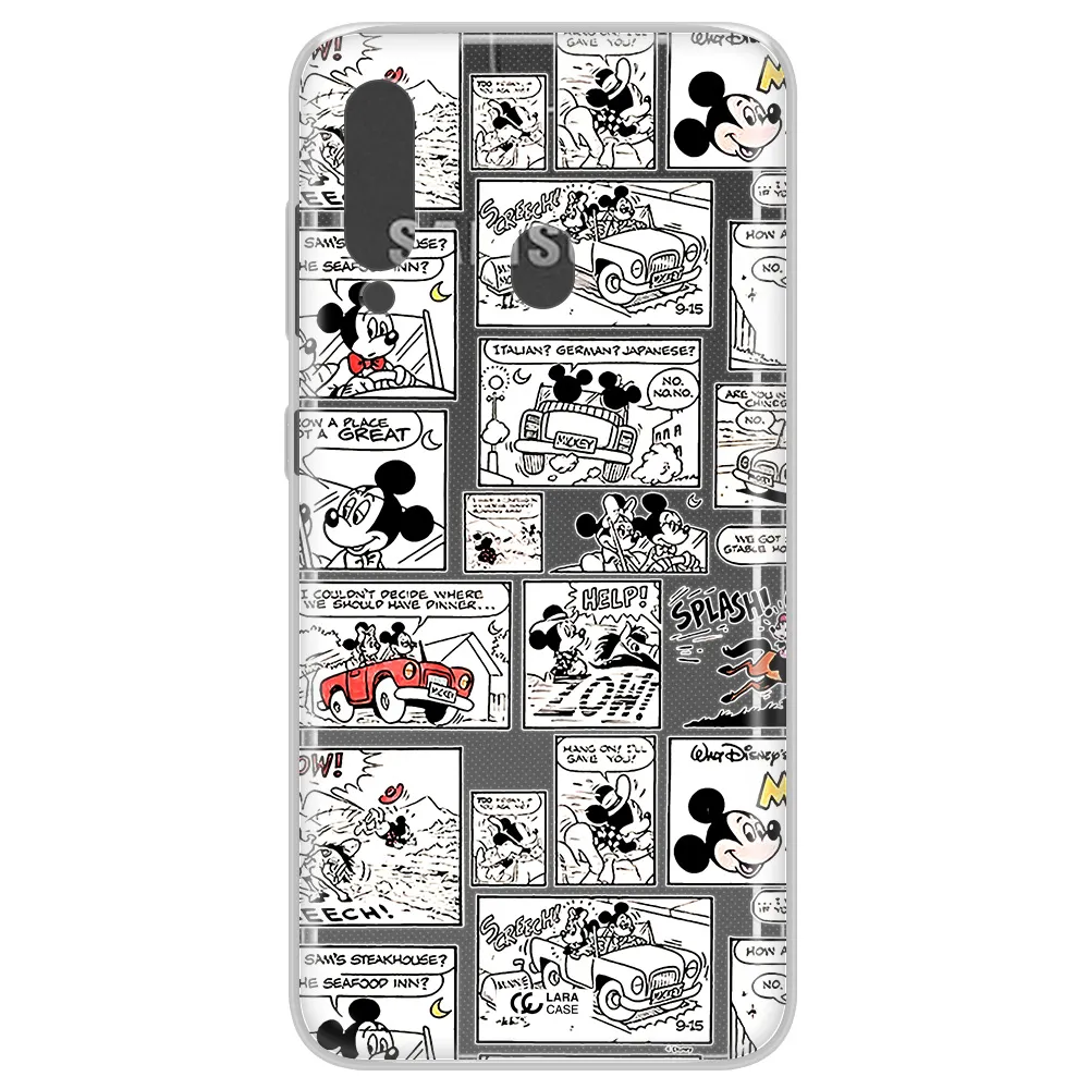 Mickey Mouse Comic Strip Samsung A60 Clear Tpu Case