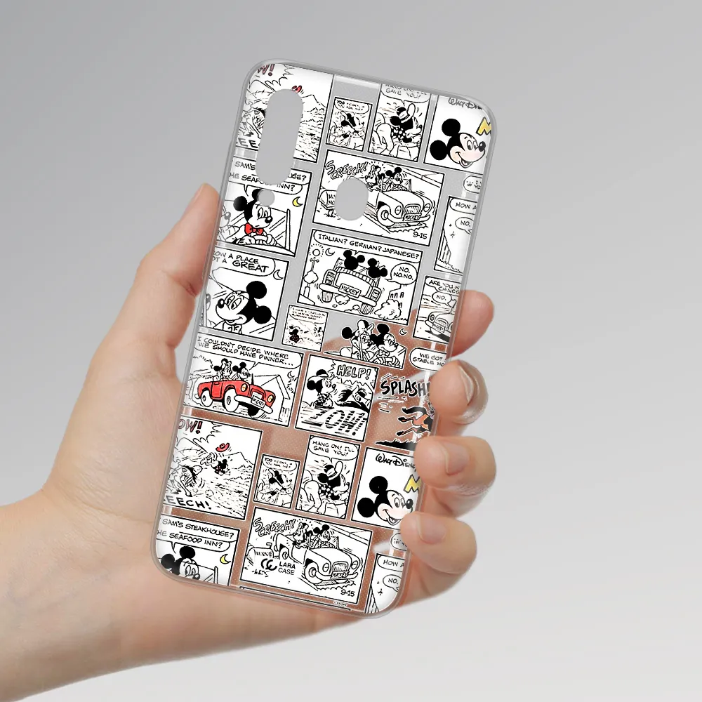Mickey Mouse Comic Strip Samsung A60 Clear Tpu Case