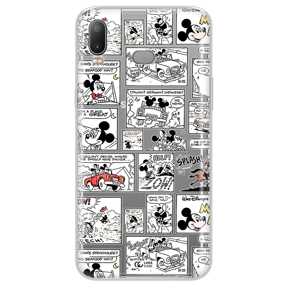 Mickey Mouse Comic Strip Samsung A6S Clear Tpu Case