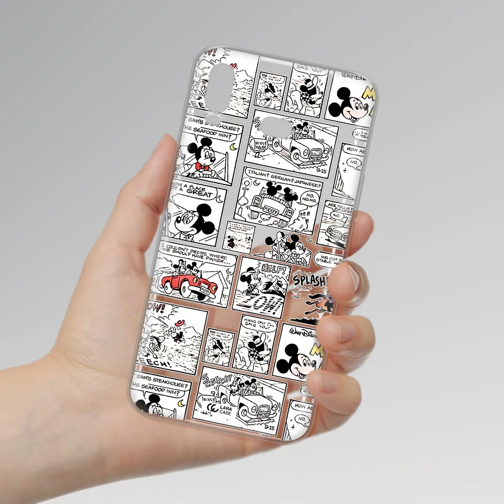 Mickey Mouse Comic Strip Samsung A6S Clear Tpu Case