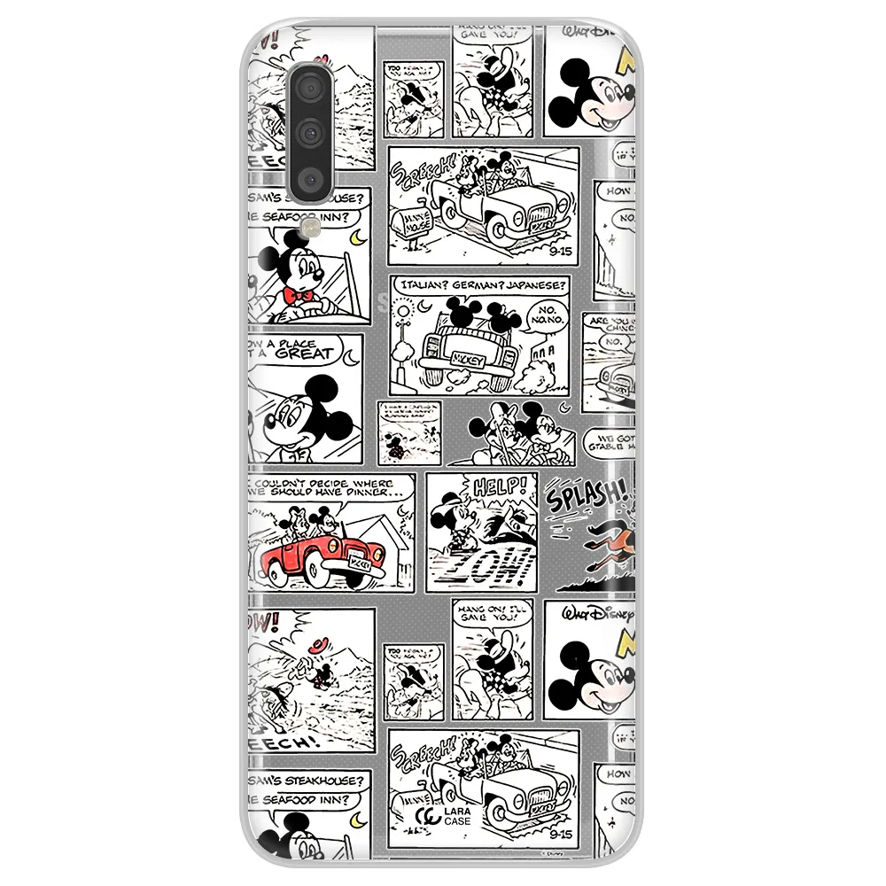 Mickey Mouse Comic Strip Samsung A70S Clear Tpu Case