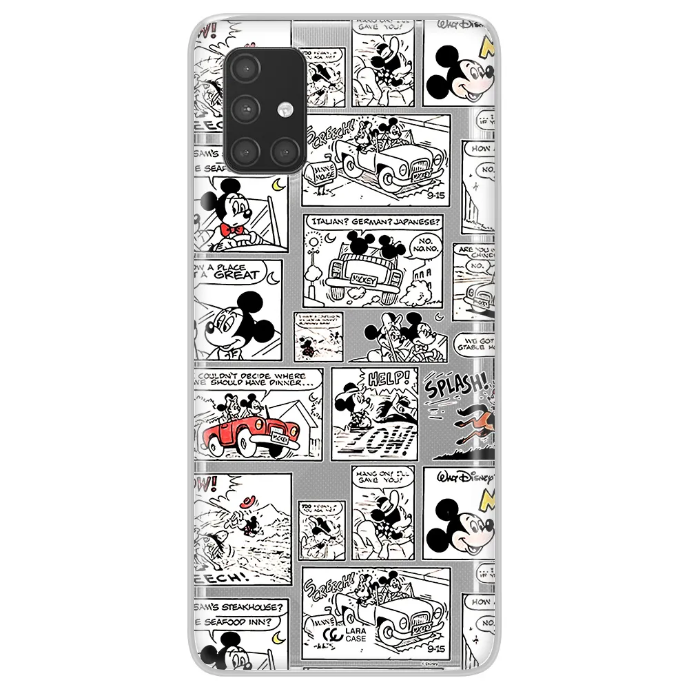 Mickey Mouse Comic Strip Samsung A71 Clear Tpu Case