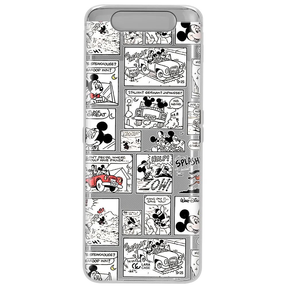 Mickey Mouse Comic Strip Samsung A80 Clear Tpu Case