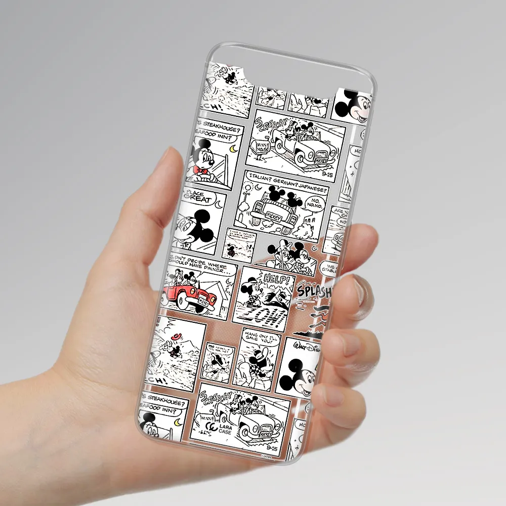 Mickey Mouse Comic Strip Samsung A80 Clear Tpu Case