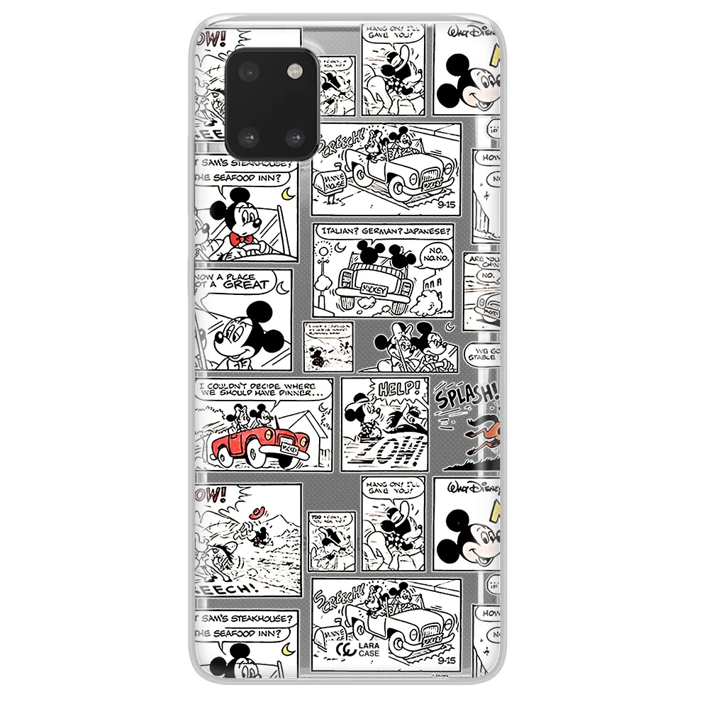 Mickey Mouse Comic Strip Samsung A81 Clear Tpu Case