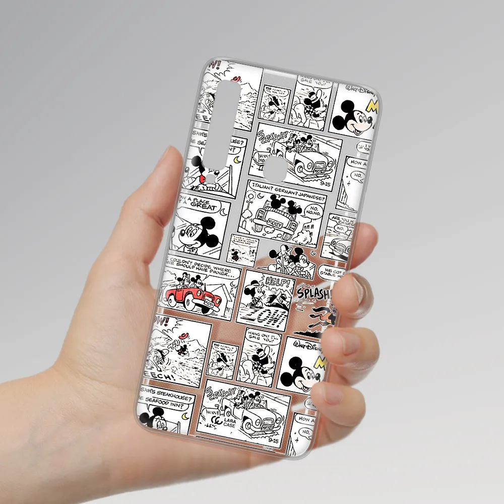 Mickey Mouse Comic Strip Samsung A9 2018 Clear Tpu Case