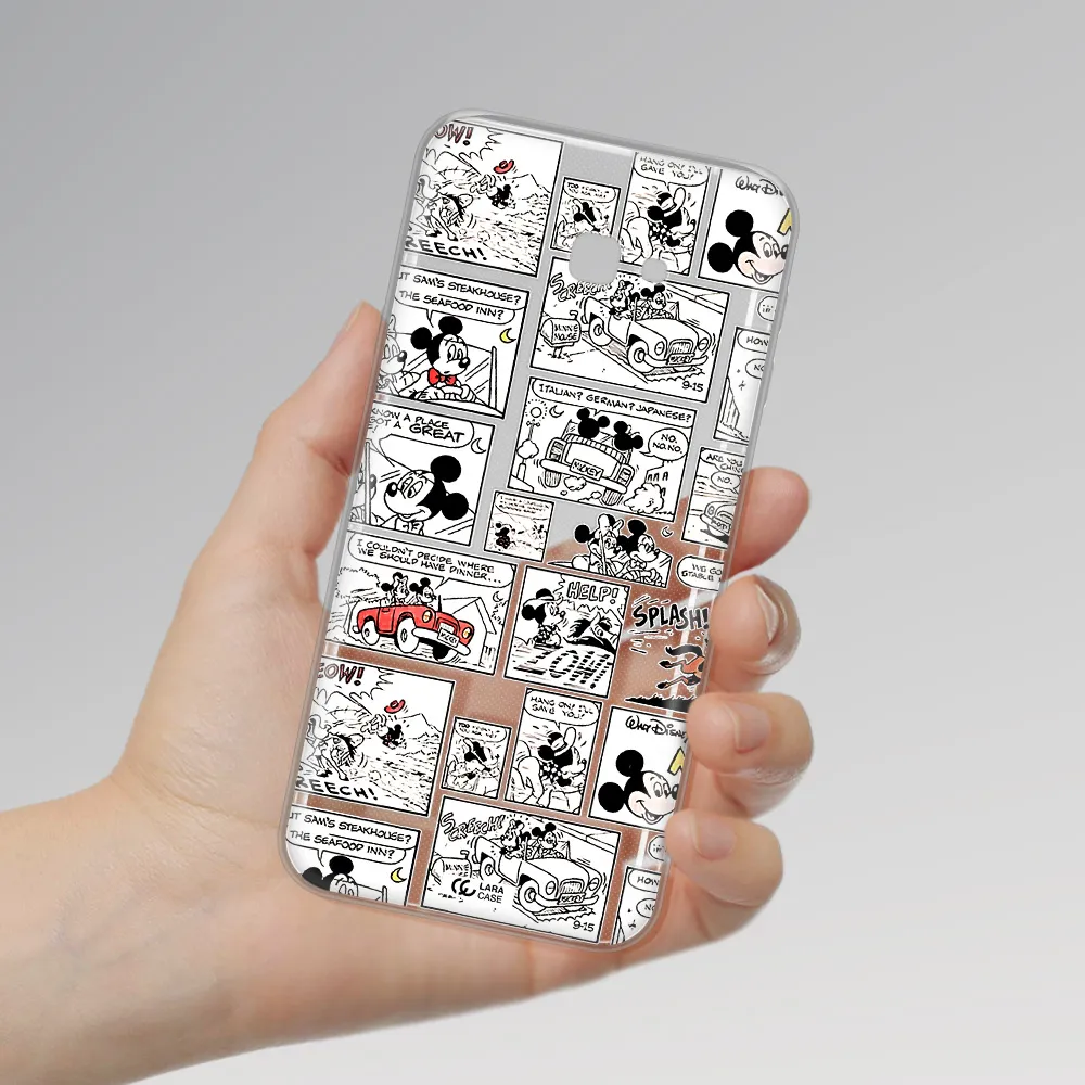 Mickey Mouse Comic Strip Samsung J4 Plus Clear Tpu Case