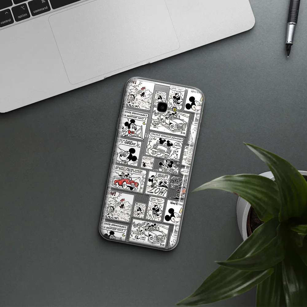 Mickey Mouse Comic Strip Samsung J4 Plus Clear Tpu Case