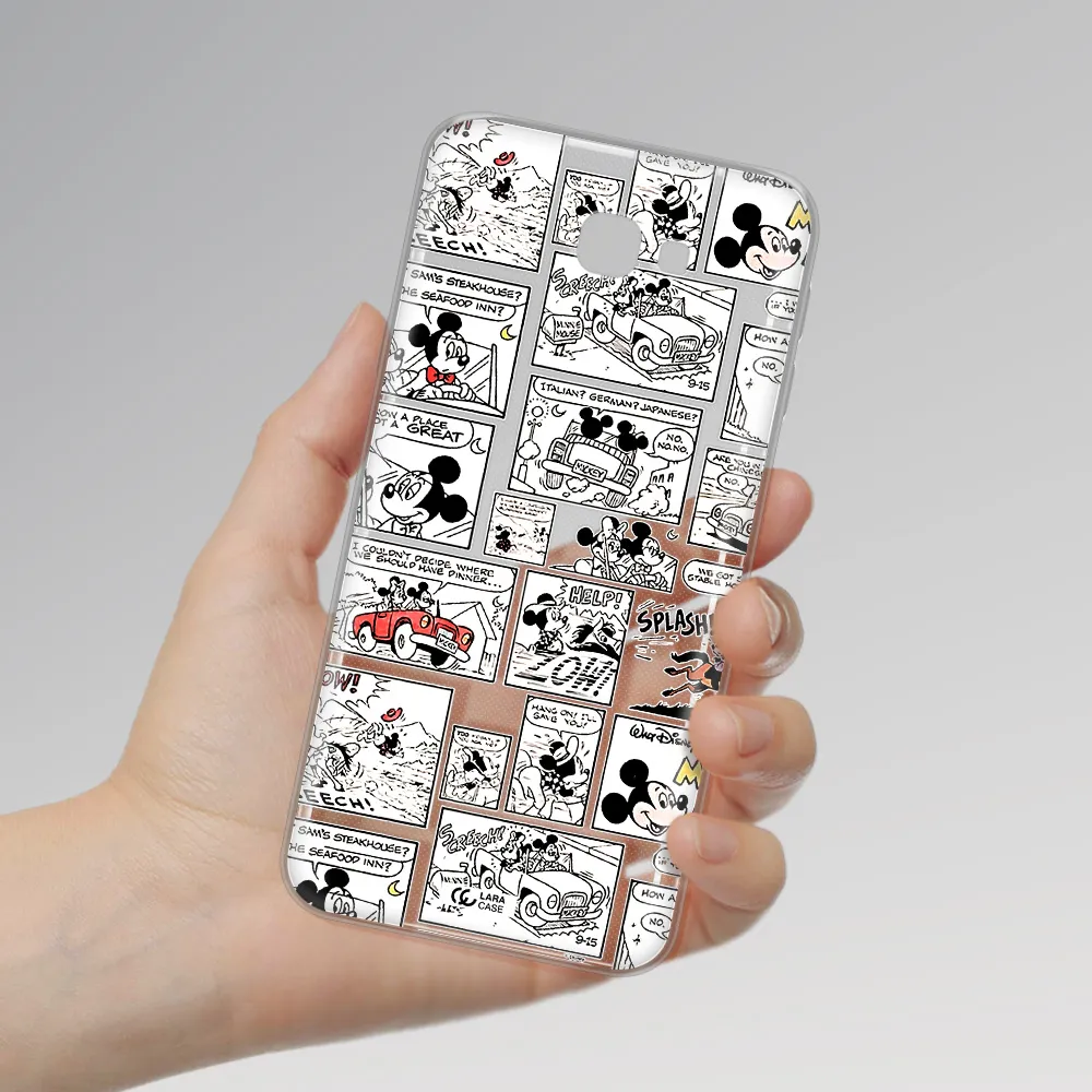 Mickey Mouse Comic Strip Samsung J5 Prime Clear Tpu Case