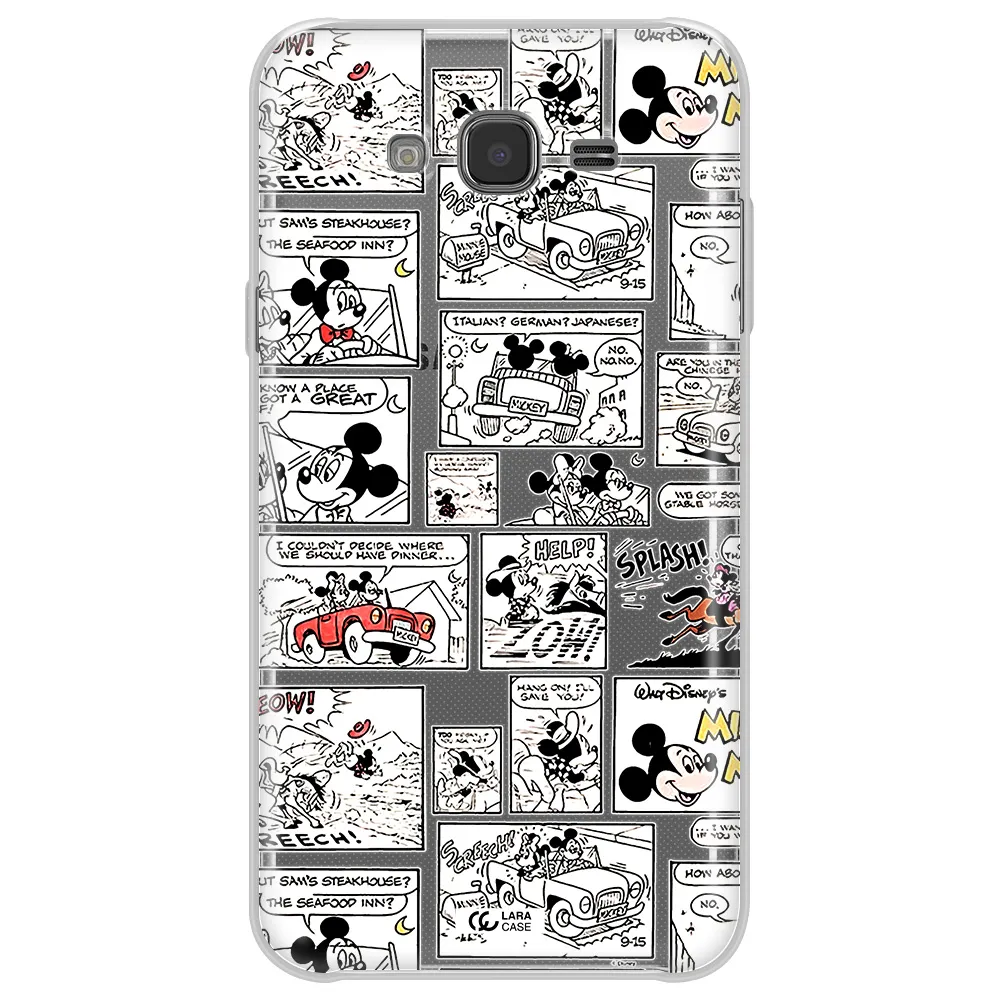 Mickey Mouse Comic Strip Samsung J7 2015 Clear Tpu Case