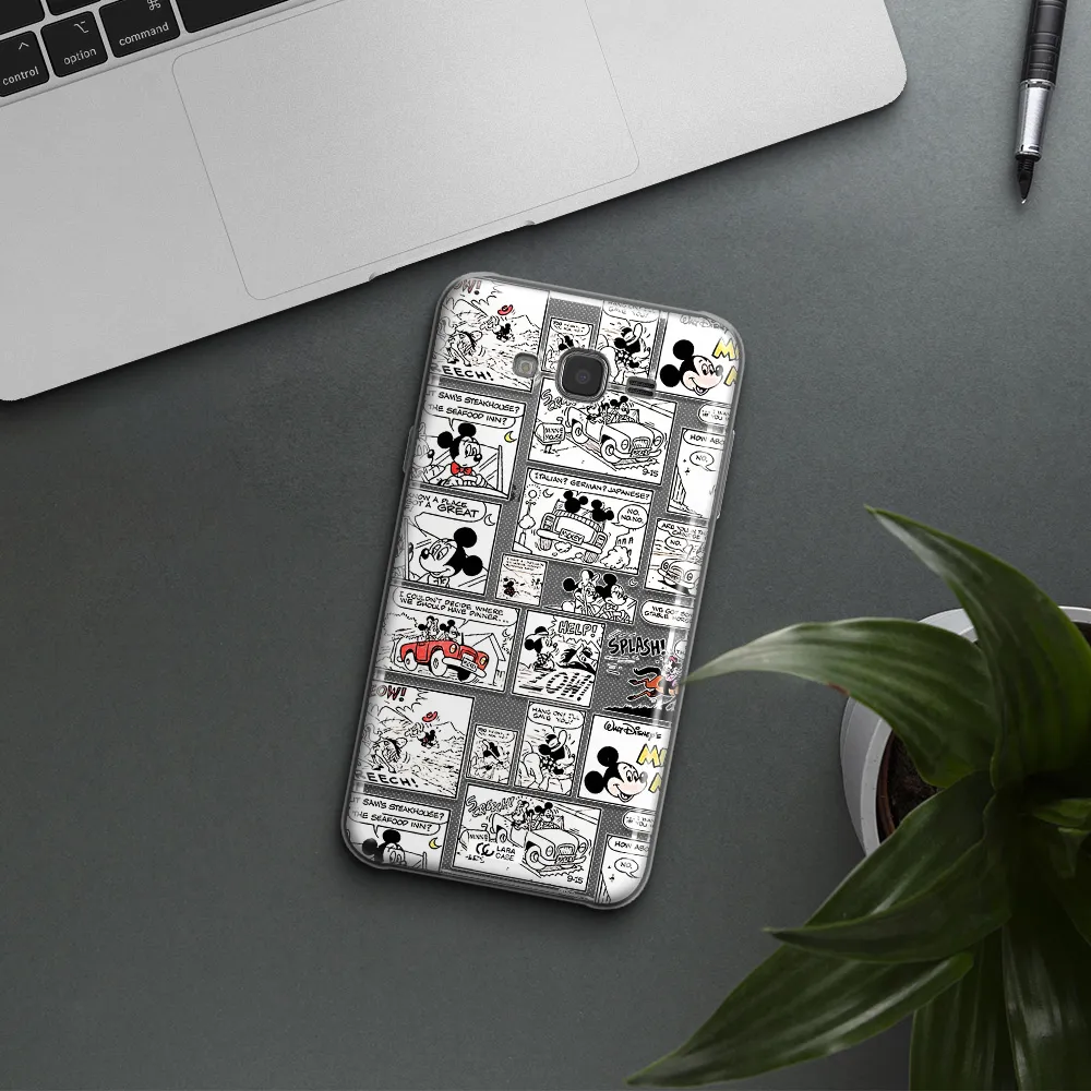 Mickey Mouse Comic Strip Samsung J7 2015 Clear Tpu Case
