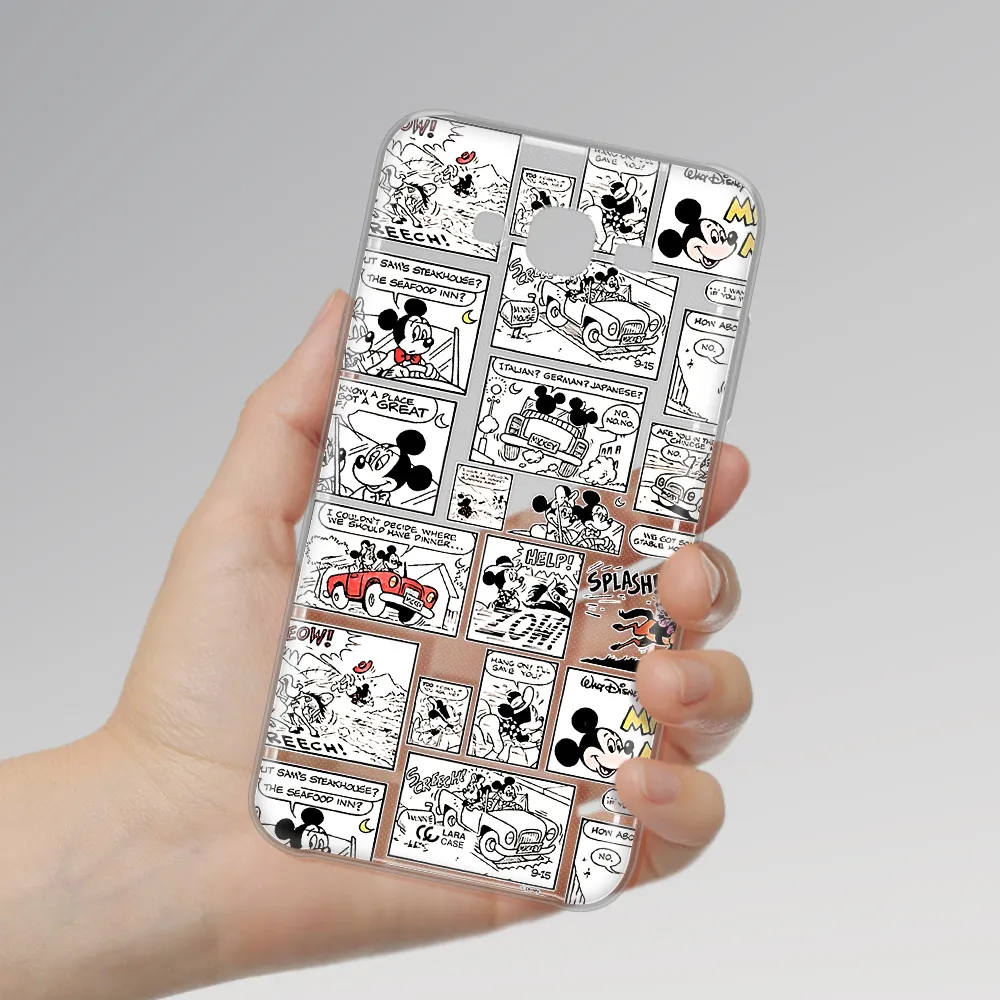 Mickey Mouse Comic Strip Samsung J7 Core Clear Tpu Case