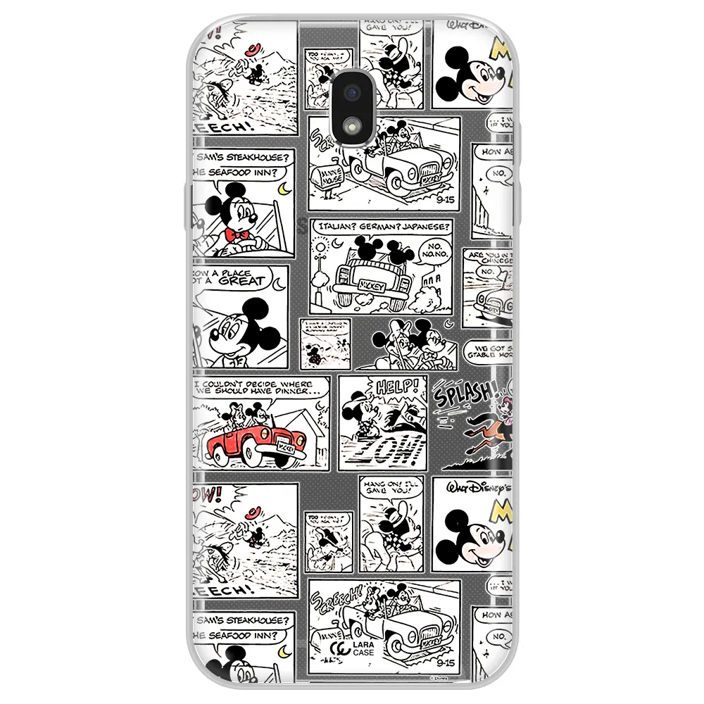 Mickey Mouse Comic Strip Samsung J7 Pro Clear Tpu Case