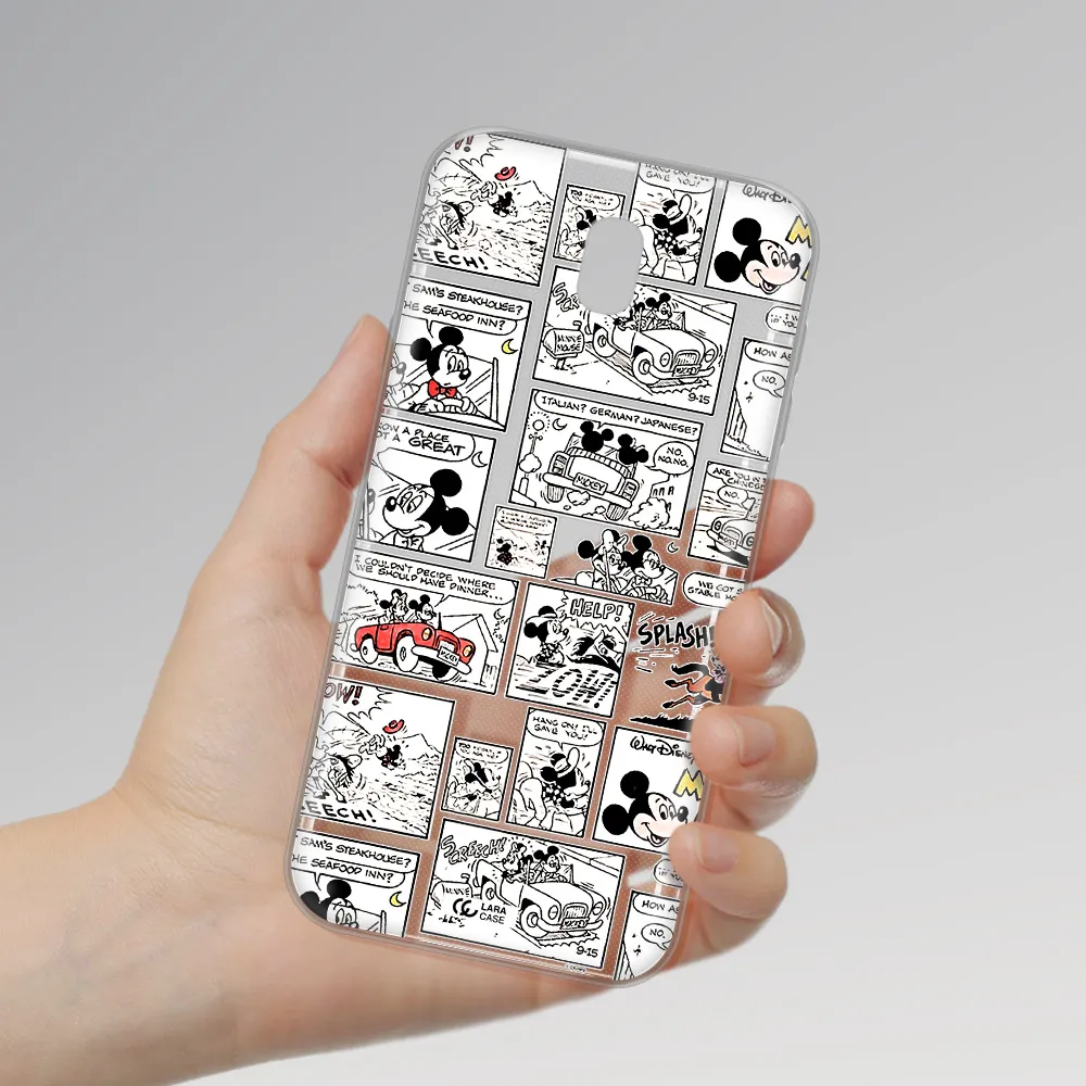 Mickey Mouse Comic Strip Samsung J7 Pro Clear Tpu Case
