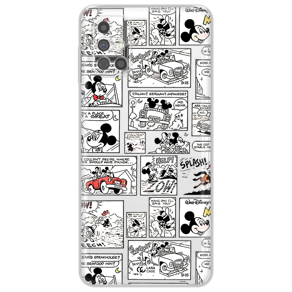 Mickey Mouse Comic Strip Samsung M31S Clear Tpu Case