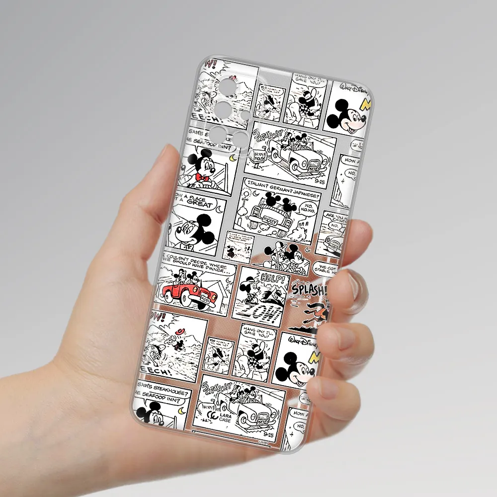 Mickey Mouse Comic Strip Samsung M51 Clear Tpu Case