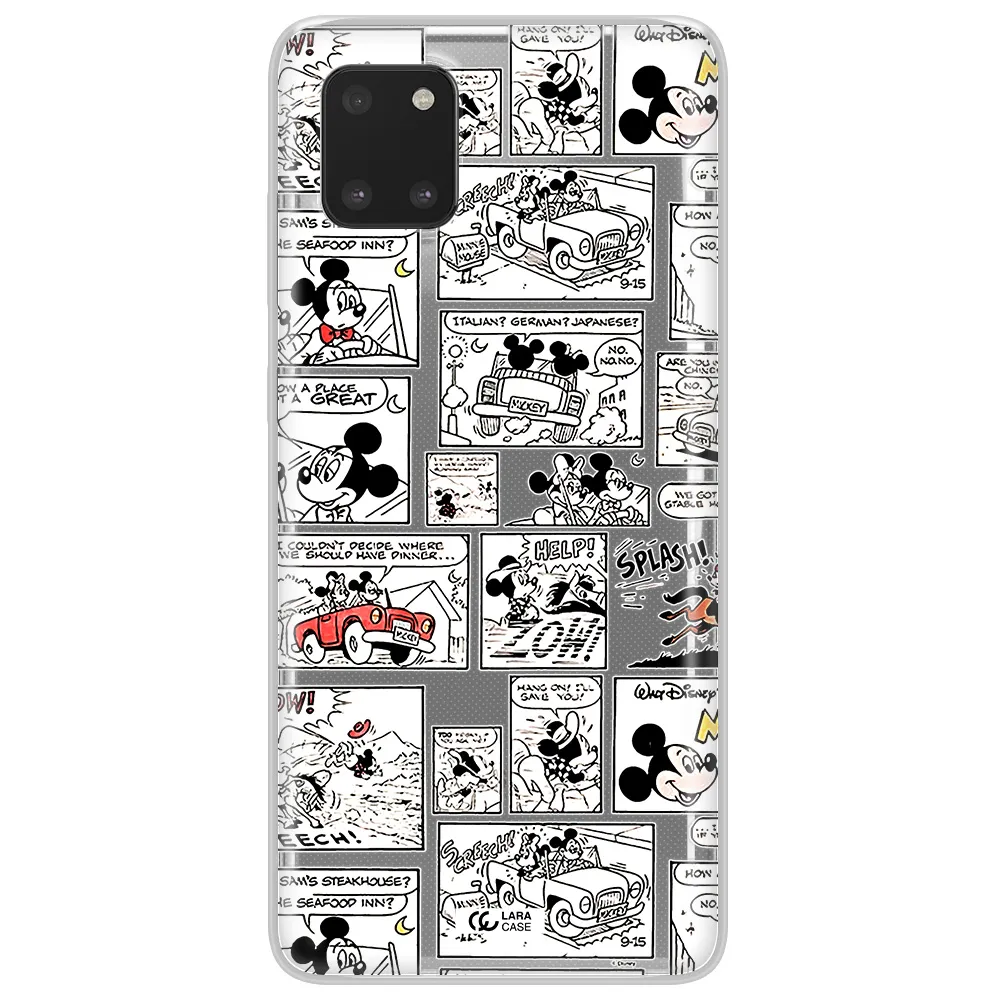 Mickey Mouse Comic Strip Samsung Note 10 Lite Clear Tpu Case