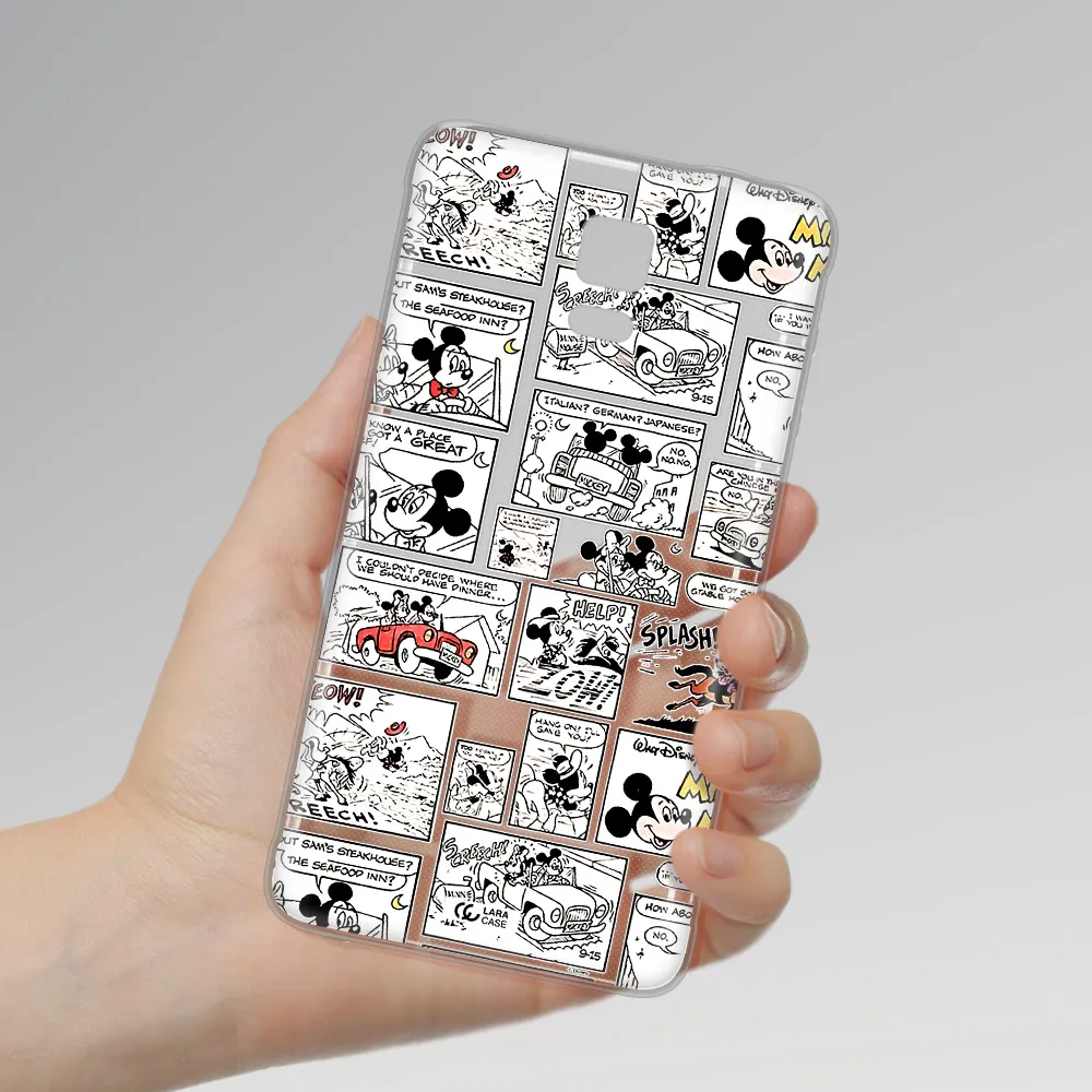 Mickey Mouse Comic Strip Samsung Note 4 Clear Tpu Case