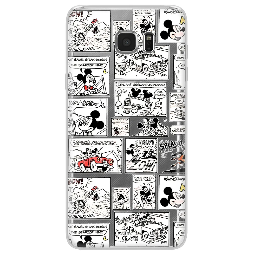 Mickey Mouse Comic Strip Samsung Note 5 Clear Tpu Case