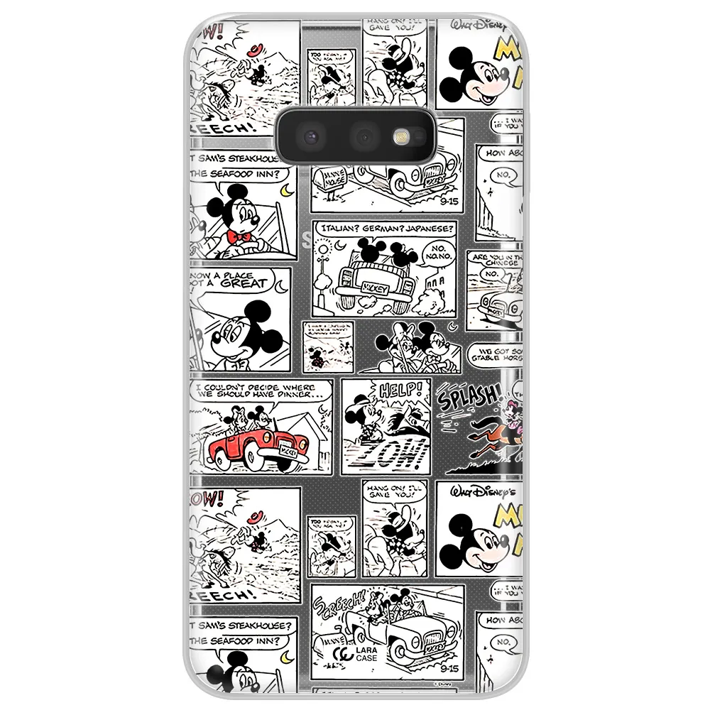 Mickey Mouse Comic Strip Samsung S10E Clear Tpu Case