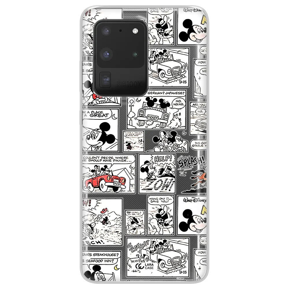 Mickey Mouse Comic Strip Samsung S20 Ultra Clear Tpu Case