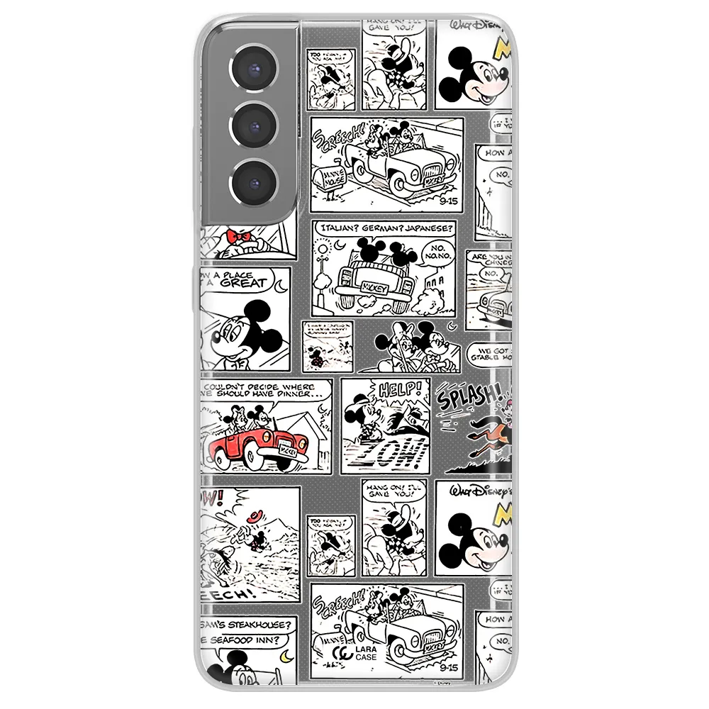 Mickey Mouse Comic Strip Samsung S21 Plus Clear Tpu Case