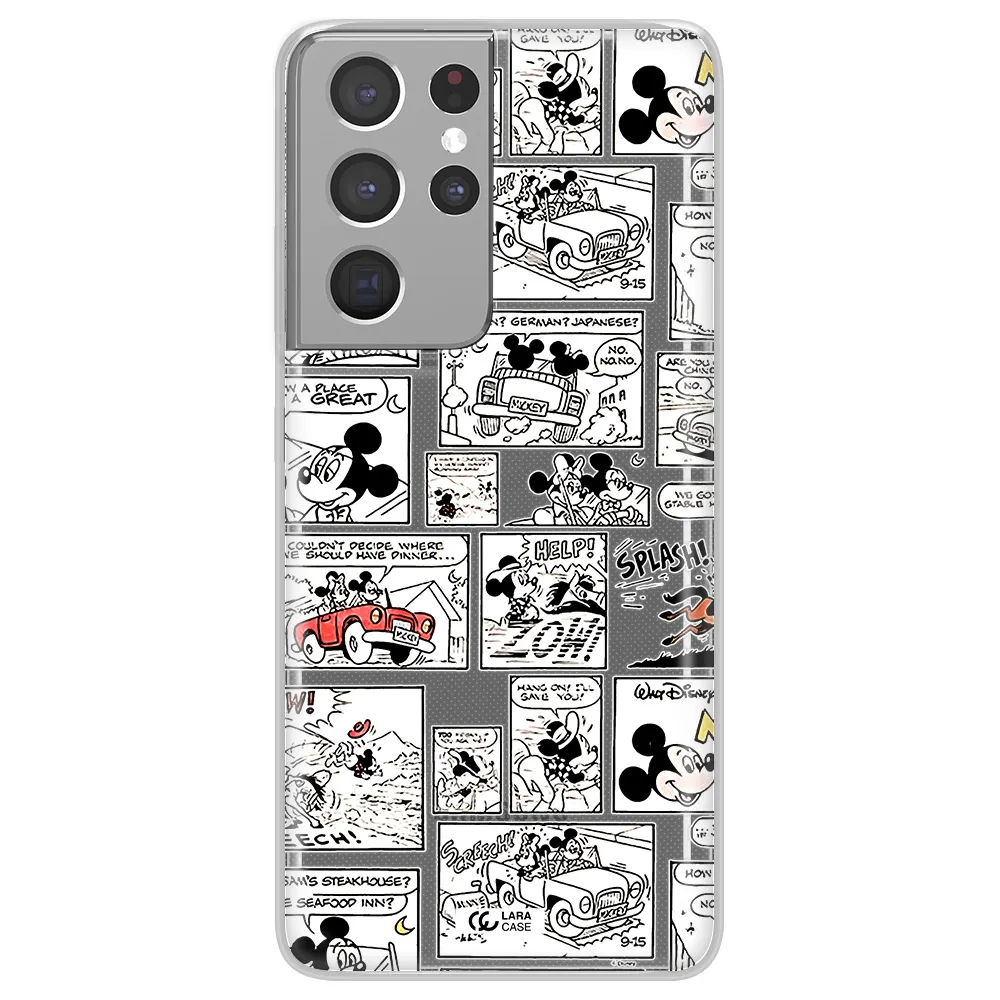 Mickey Mouse Comic Strip Samsung S21 Ultra Clear Tpu Case