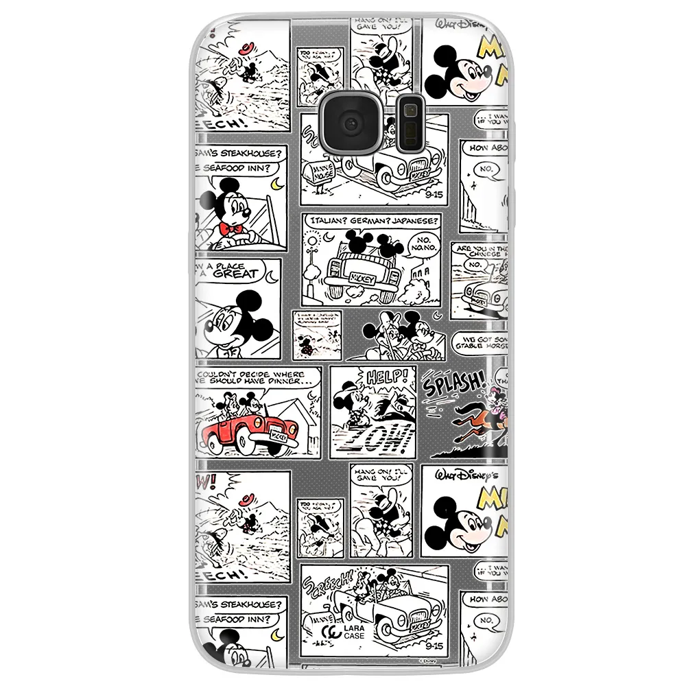 Mickey Mouse Comic Strip Samsung S7 Edge Clear Tpu Case