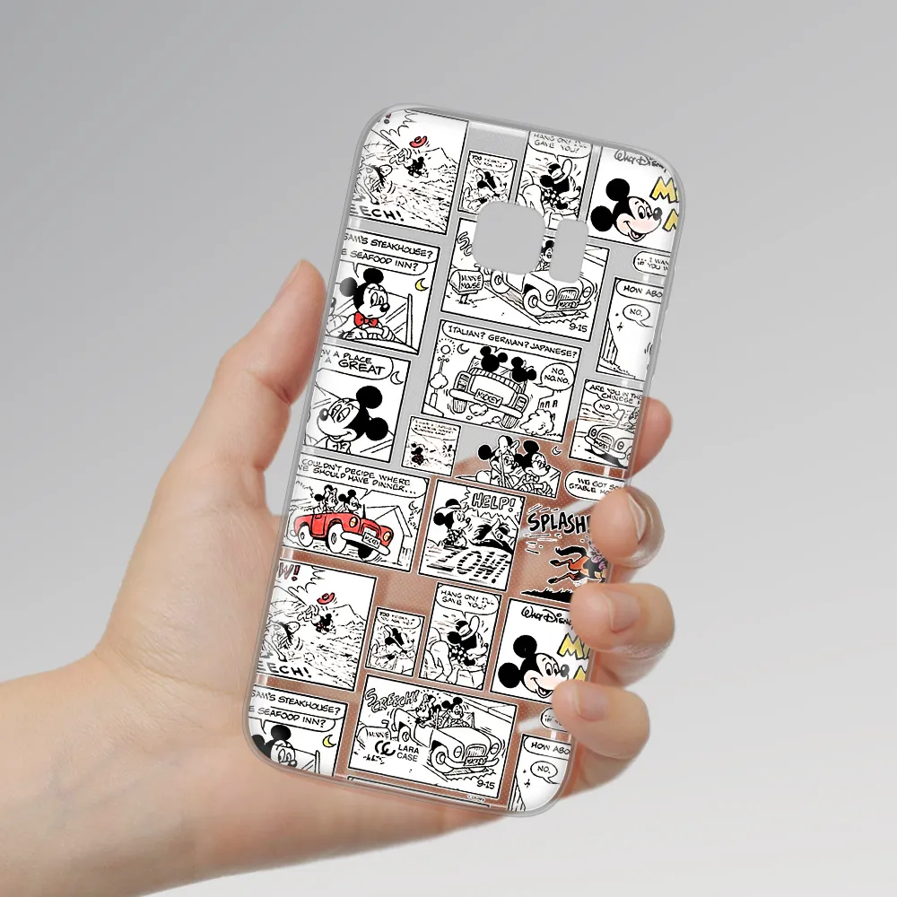 Mickey Mouse Comic Strip Samsung S7 Edge Clear Tpu Case