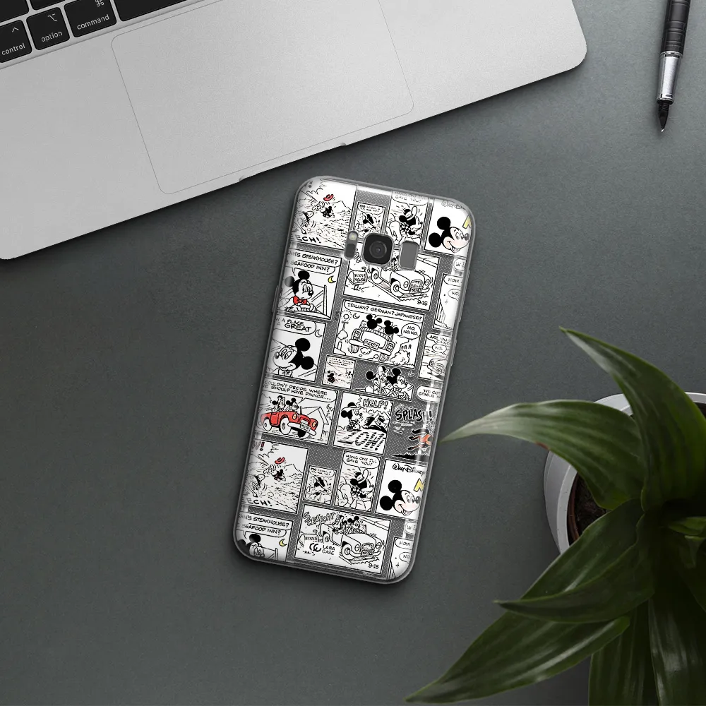 Mickey Mouse Comic Strip Samsung S8 Clear Tpu Case