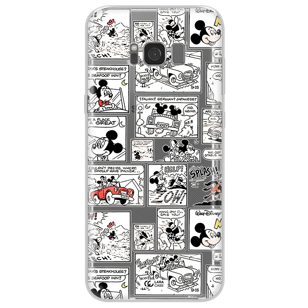 Mickey Mouse Comic Strip Samsung S8 Plus Clear Tpu Case