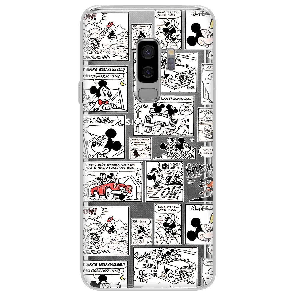 Mickey Mouse Comic Strip Samsung S9 Plus Clear Tpu Case