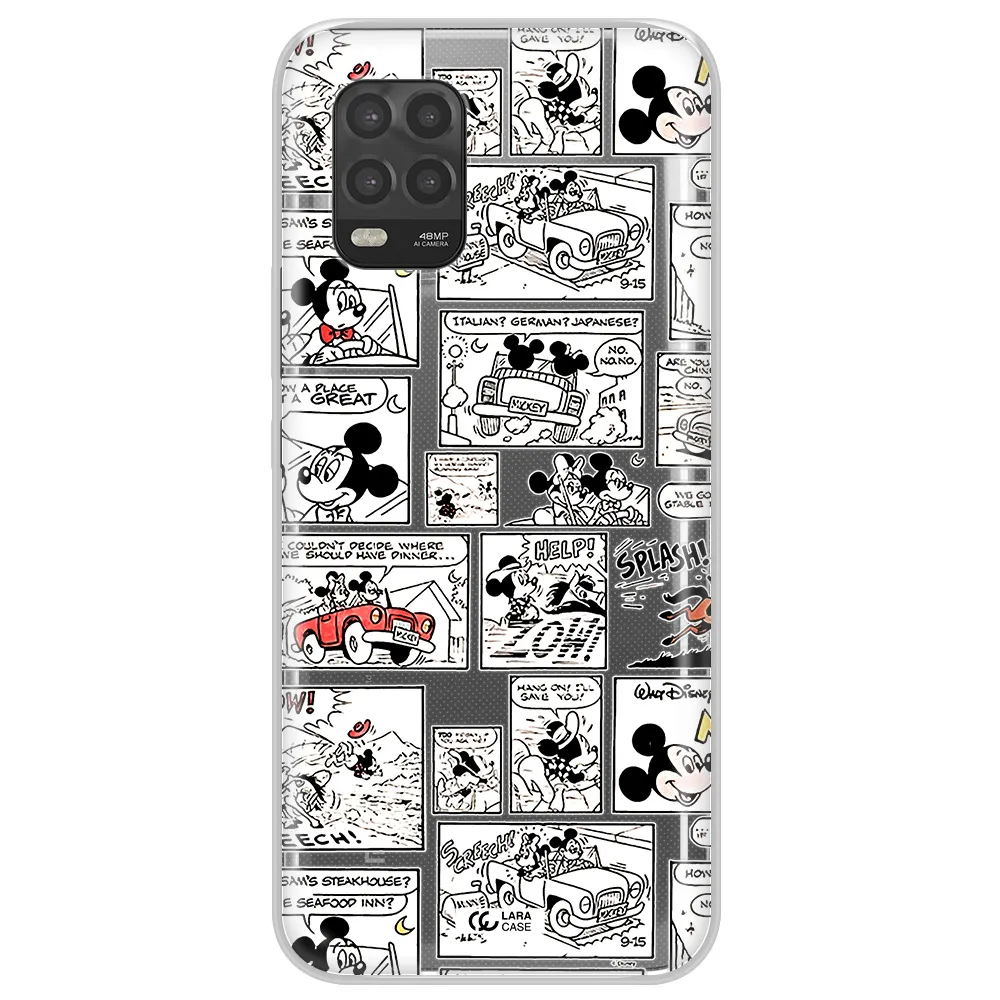 Mickey Mouse Comic Strip Xiaomi Mi 10 Lite Clear Tpu Case