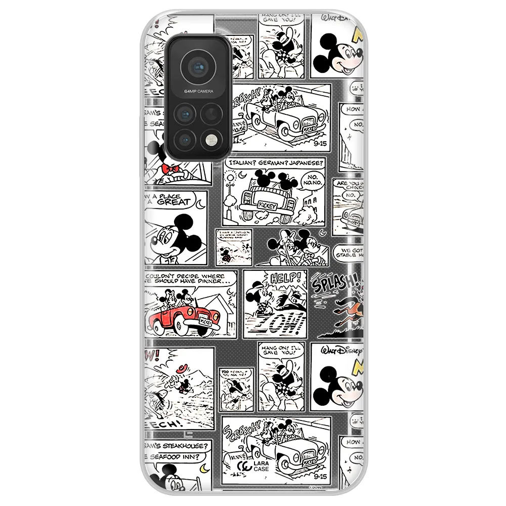Mickey Mouse Comic Strip Xiaomi Mi 10T Clear Tpu Case