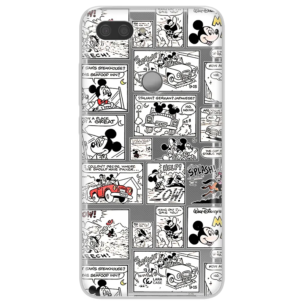 Mickey Mouse Comic Strip Xiaomi Mi 8 Lite Clear Tpu Case