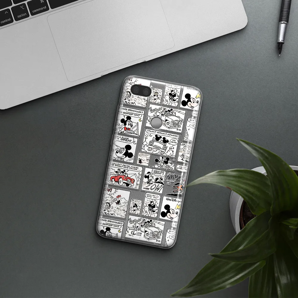 Mickey Mouse Comic Strip Xiaomi Mi 8 Lite Clear Tpu Case