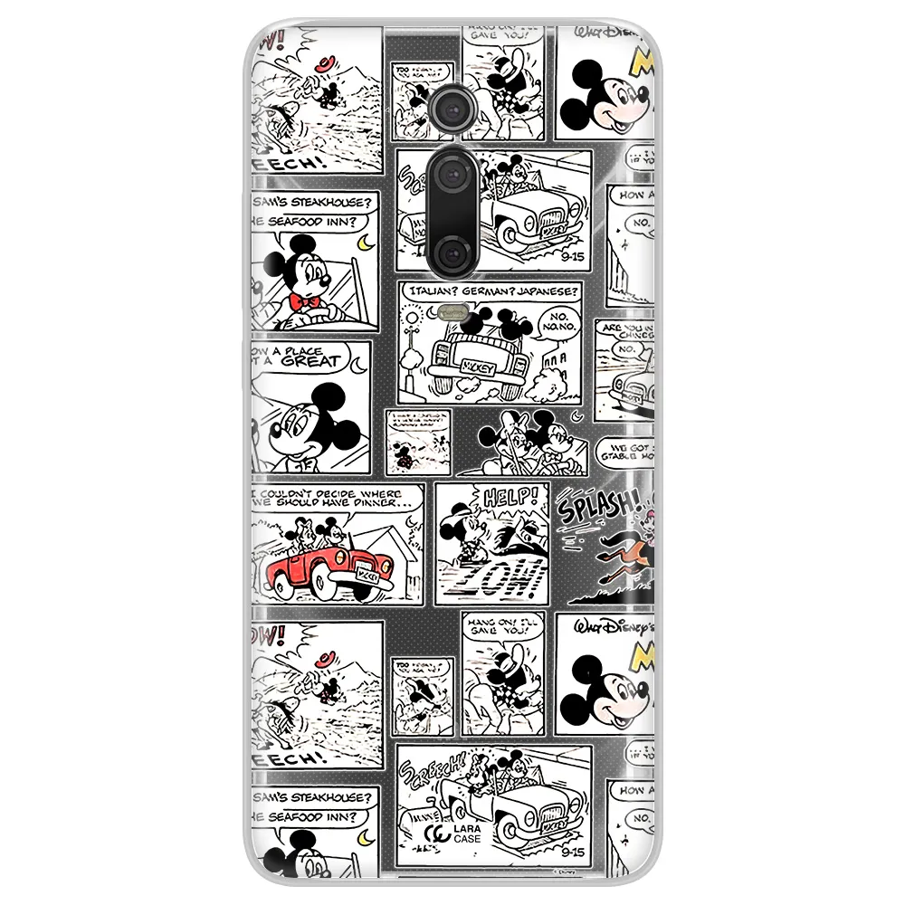 Mickey Mouse Comic Strip Xiaomi Mi 9T Clear Tpu Case