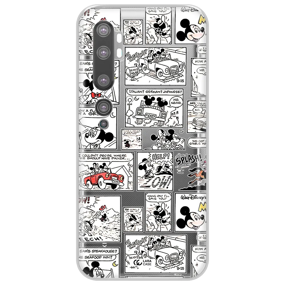 Mickey Mouse Comic Strip Xiaomi Mi Note 10 Clear Tpu Case