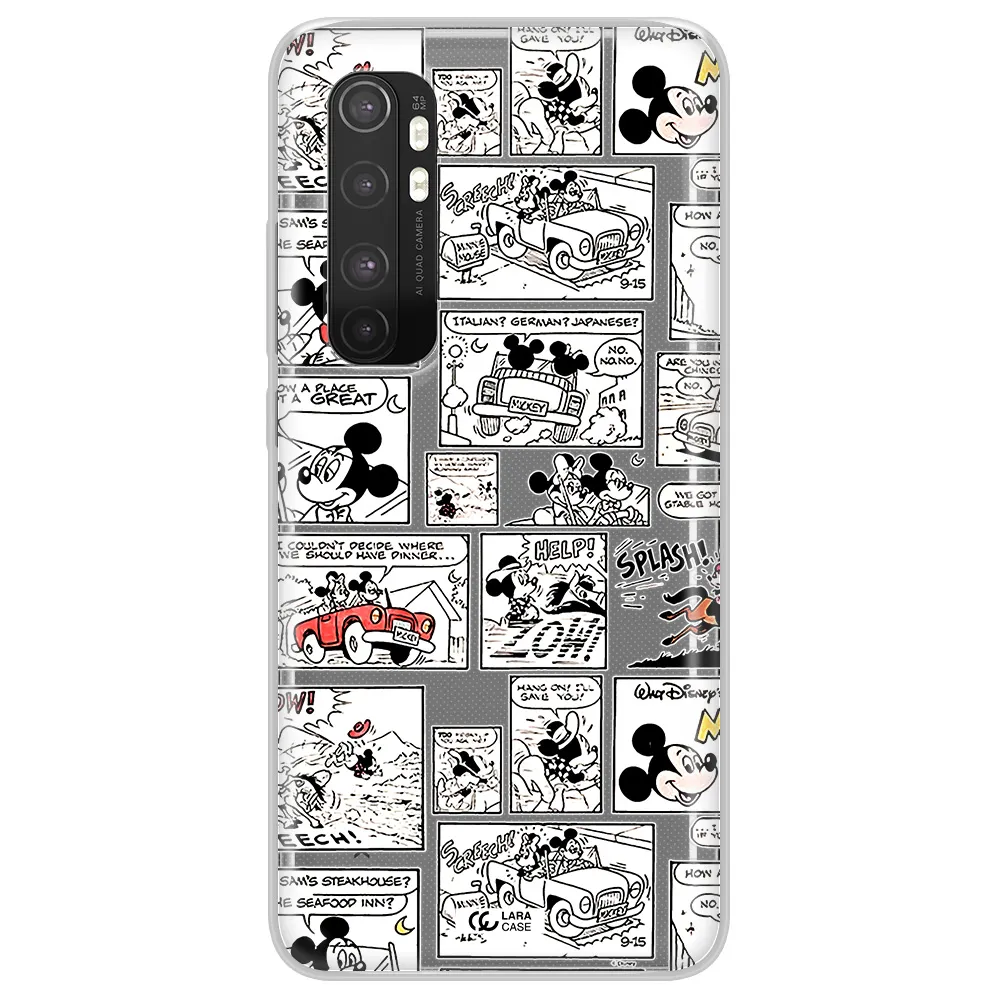 Mickey Mouse Comic Strip Xiaomi Mi Note 10 Lite Clear Tpu Case