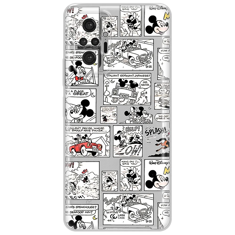 Mickey Mouse Comic Strip Xiaomi Note 10 Pro Clear Tpu Case