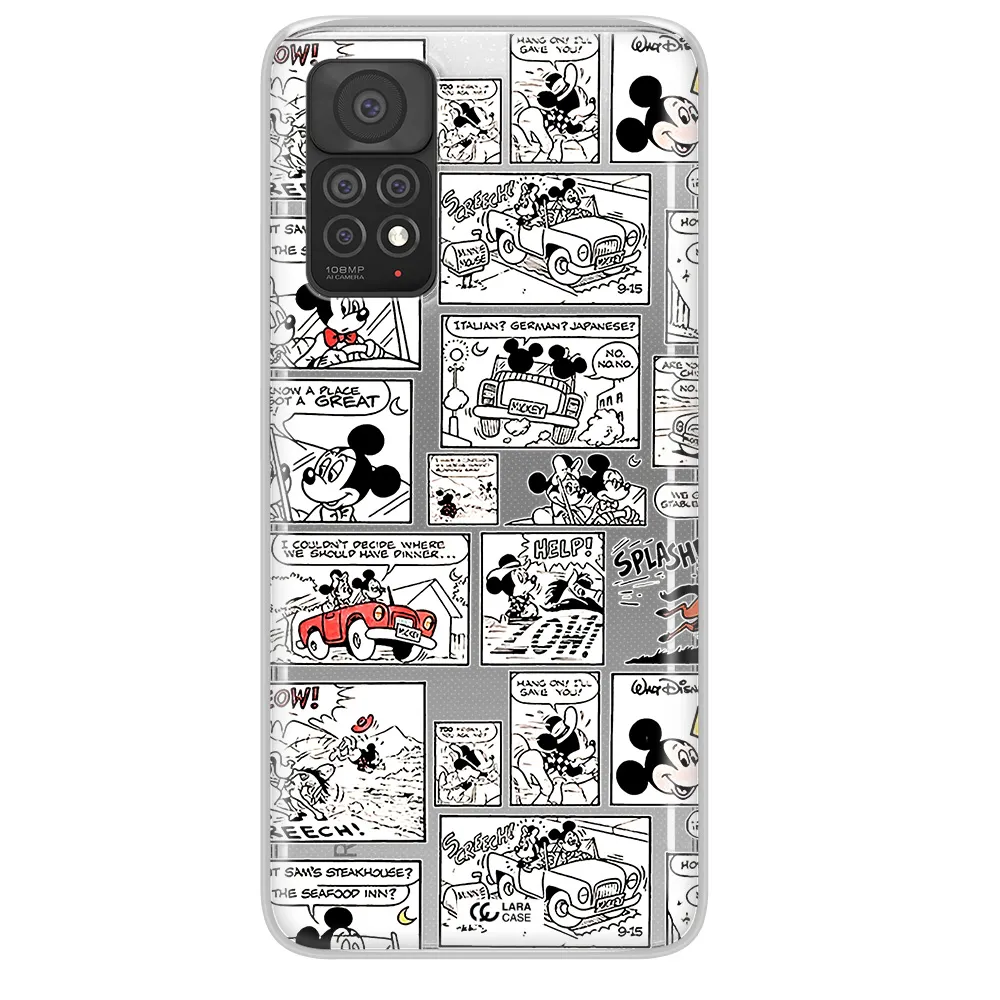 Mickey Mouse Comic Strip Xiaomi Note 11 Pro Clear Tpu Case