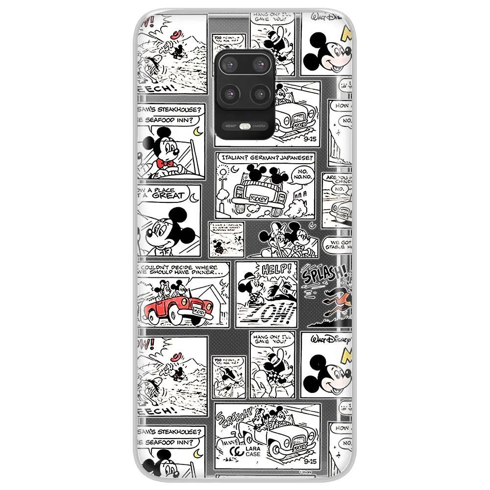 Mickey Mouse Comic Strip Xiaomi Note 9S Clear Tpu Case