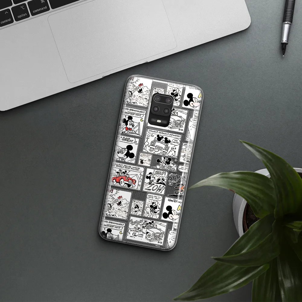 Mickey Mouse Comic Strip Xiaomi Note 9S Clear Tpu Case