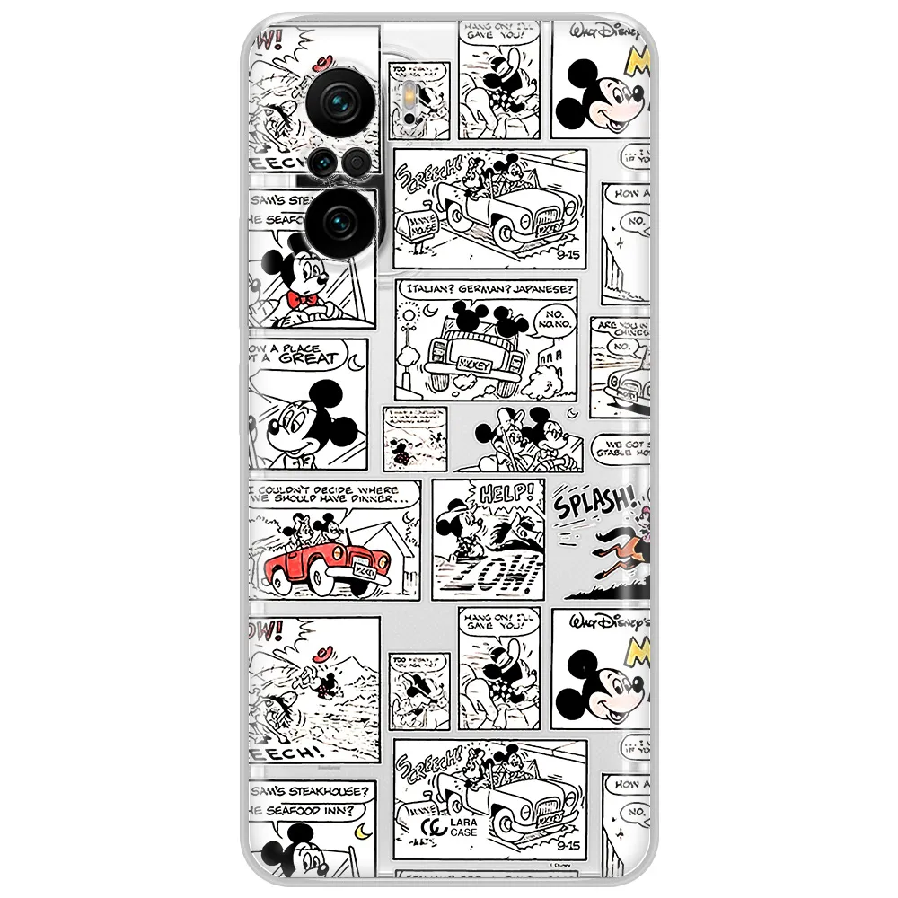 Mickey Mouse Comic Strip Xiaomi Poco F3 Clear Tpu Case