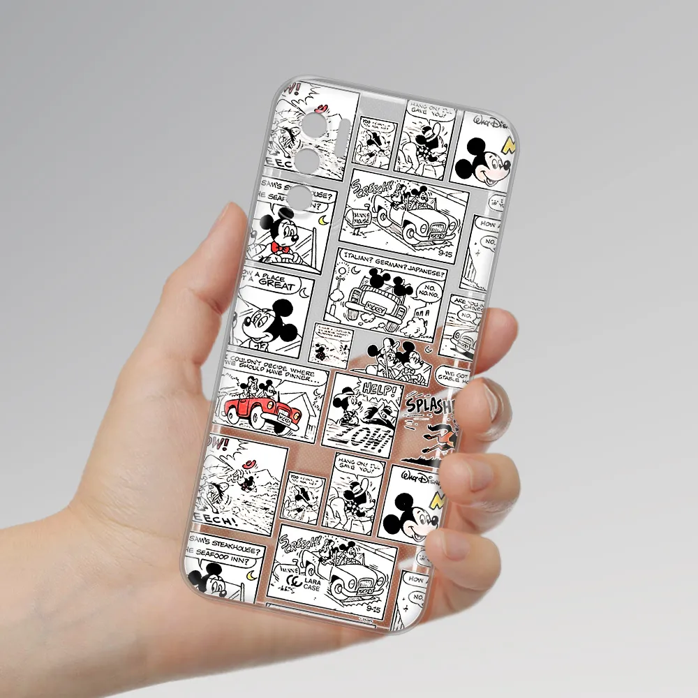 Mickey Mouse Comic Strip Xiaomi Poco M3 Pro Clear Tpu Case