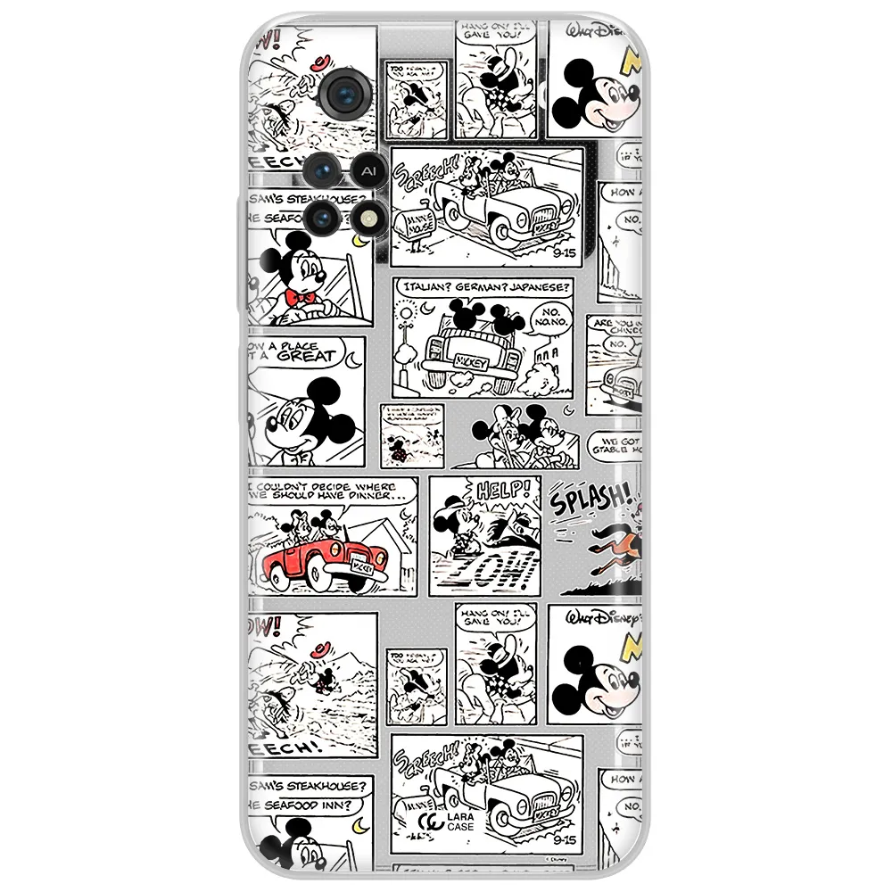 Mickey Mouse Comic Strip Xiaomi Poco M4 Pro 4G Clear Tpu Case
